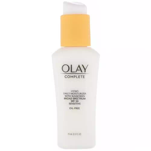 Olay, Complete, UV365 Daily Moisturizer, SPF 30, Sensitive, 2.5 fl oz (75 ml) Review