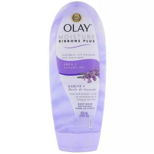 Olay, Moisture Ribbons Plus Body Wash, Shea + Lavender Oil, 18 fl oz (532 ml) Review
