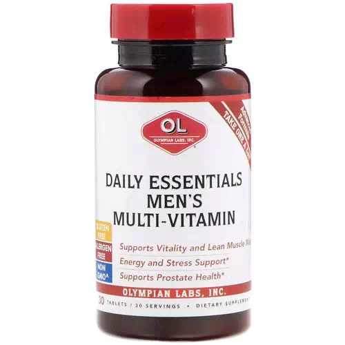 Olympian Labs, Daily Essentials Men's Multi-Vitamin, 30 Tablets Review