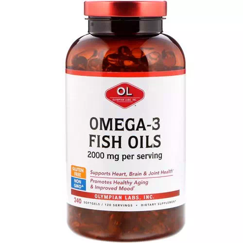 Olympian Labs, Omega-3 Fish Oils, 2000 mg, 240 Softgels Review