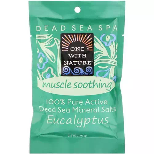 One with Nature, Dead Sea Spa, Mineral Salts, Muscle Soothing, Eucalyptus, 2.5 oz (70 g) Review