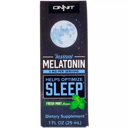 Onnit, Instant Melatonin, Fresh Mint Flavor, 3 mg, 1 fl oz (29 ml) Review