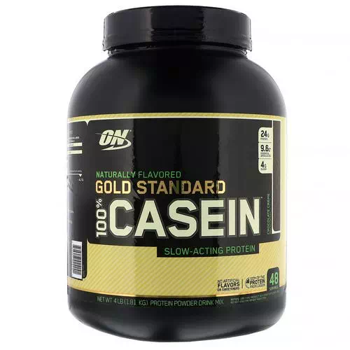 Optimum Nutrition, Gold Standard, 100% Casein, Naturally Flavored, Chocolate Creme, 4 lbs (1.81 kg) Review