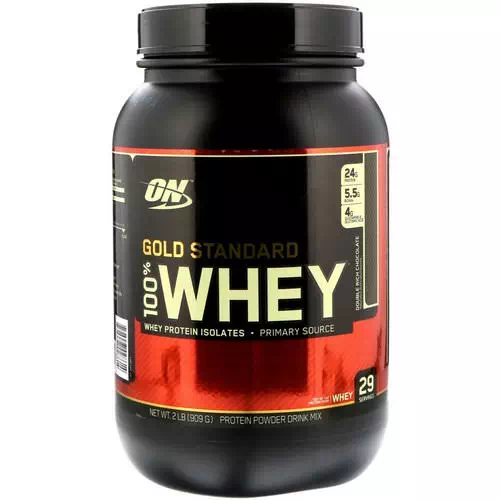 Optimum Nutrition, Gold Standard, 100% Whey, Double Rich Chocolate, 2 lb (909 g) Review