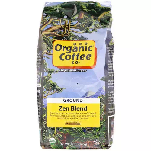 Organic Coffee Co, Zen Blend, Ground, 12 oz (340 g) Review