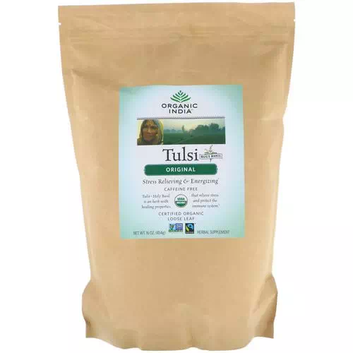 Organic India, Tulsi Loose Leaf Tea, Original, Caffeine-Free, 16 oz (454 g) Review