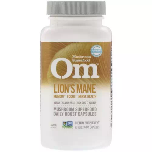 Organic Mushroom Nutrition, Lions's Mane, 667 mg, 90 Vegetarian Capsules Review