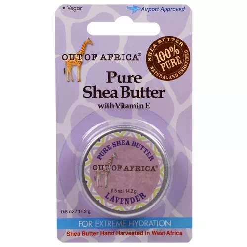 Out of Africa, Pure Shea Butter with Vitamin E, Lavender, 0.5 oz (14.2 g) Review