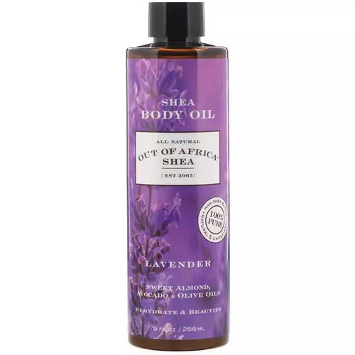Out of Africa, Shea Body Oil, Lavender, 9 fl oz (266 ml) Review