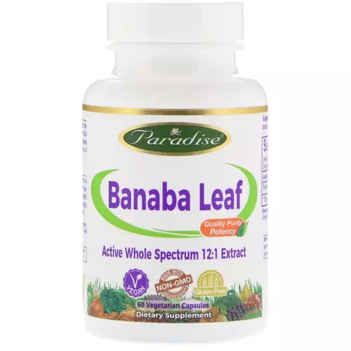 Paradise Herbs, Banaba Leaf, 60 Vegetarian Capsules Review