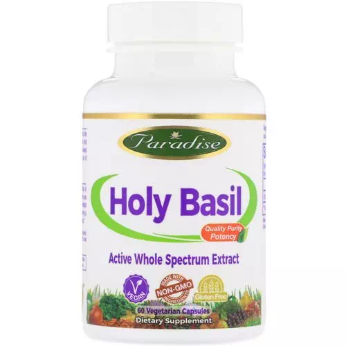 Paradise Herbs, Holy Basil, 60 Vegetarian Capsules Review