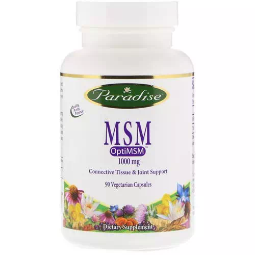 Paradise Herbs, MSM, OptiMSM, 1,000 mg, 90 Vegetarian Capsules Review