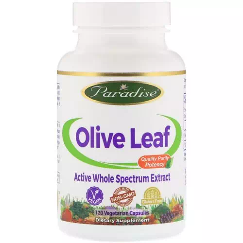 Paradise Herbs, Olive Leaf, 120 Vegetarian Capsules Review