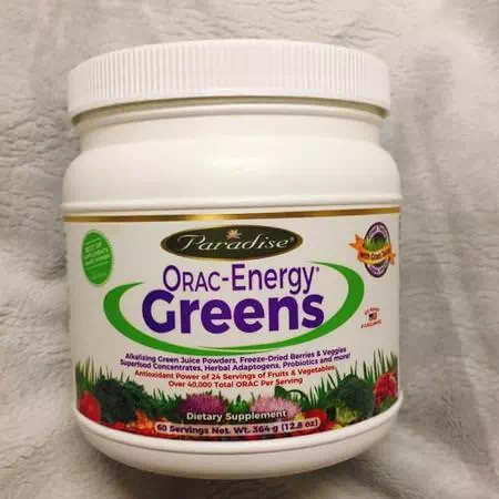 Paradise Herbs, ORAC-Energy Greens, 3.2 oz (91 g) Review