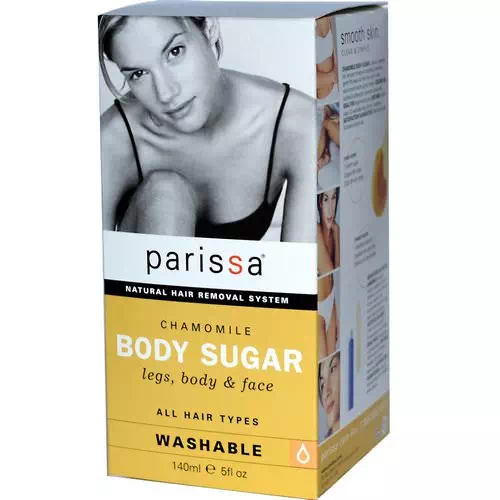 Parissa, Natural Hair Removal System, Chamomile, Body Sugar, Legs, Body, & Face, 5 fl oz (140 ml) Review