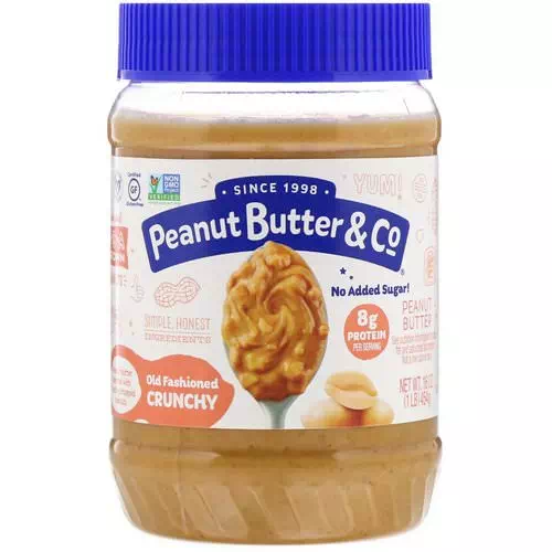 Peanut Butter & Co, Old Fashioned Crunchy, 100% Natural Crunchy Peanut Butter, 16 oz (454 g) Review