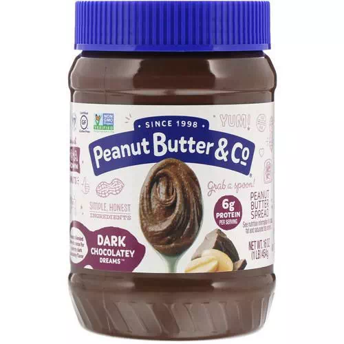 Peanut Butter & Co, Peanut Butter Blended With Rich Dark Chocolate, Dark Chocolate Dreams, 16 oz (454 g) Review