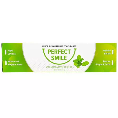 Perfect Smile, Fluoride Whitening Toothpaste With CoQ10-SR, 4.2 oz (119 g) Review