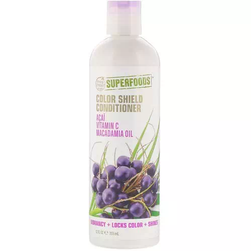 Petal Fresh, Pure, SuperFoods For Hair, Color Shield Conditioner, Acai, Vitamin C & Macadamia Oil, 12 fl oz (355 ml) Review