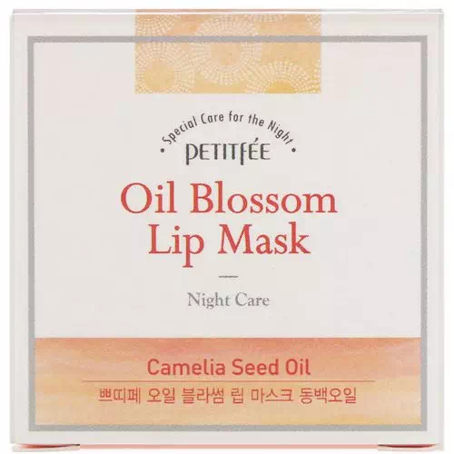 Petitfee, Oil Blossom Lip Mask, Camelia Seed Oil, 15 g Review