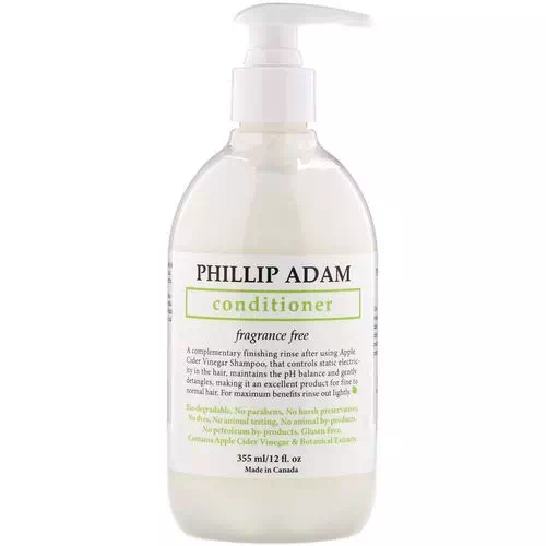 Phillip Adam, Conditioner, Fragrance Free, 12 fl oz (355 ml) Review