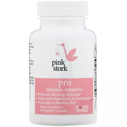 Pink Stork, Pro, Prenatal Probiotic, 60 Vegetarian Capsules Review