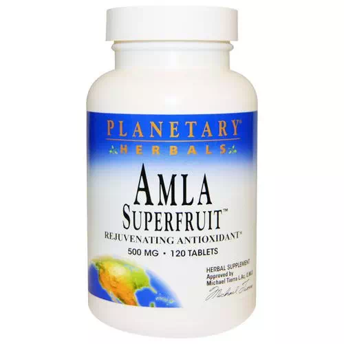 Planetary Herbals, Amla Superfruit Rejuvenating Antioxidant, 500 mg, 120 Tablets Review