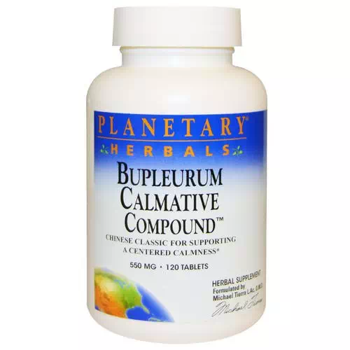 Planetary Herbals, Bupleurum Calmative Compound, 550 mg, 120 Tablets Review