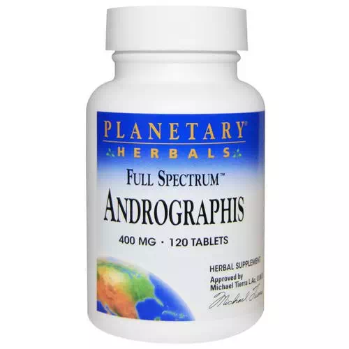 Planetary Herbals, Full Spectrum, Andrographis, 400 mg, 120 Tablets Review