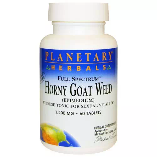 Planetary Herbals, Horny Goat Weed, Full Spectrum, 1,200 mg, 60 Tablets Review