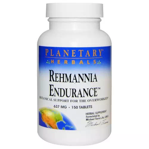 Planetary Herbals, Rehmannia Endurance, 637 mg, 150 Tablets Review