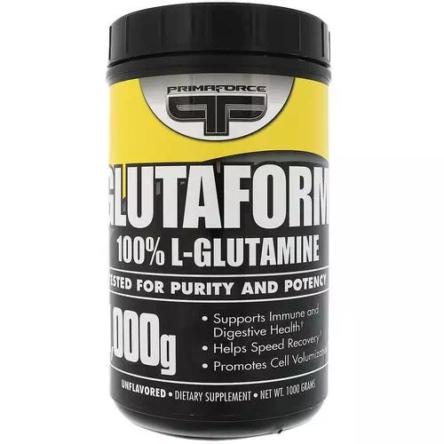 Primaforce, Glutaform, 100% L-Glutamine, Unflavored, 1000 g Review