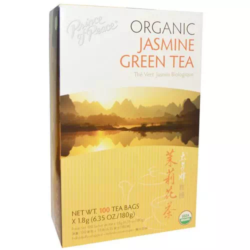 Prince of Peace, Organic, Jasmine Green Tea, 100 Tea Bags, 1.8 g Each Review