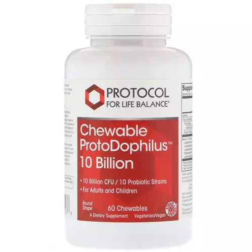 Protocol for Life Balance, Chewable ProtoDophilus, 10 Billion, 60 Chewables Review