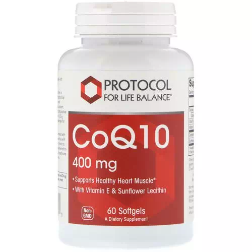 Protocol for Life Balance, CoQ10, 400 mg, 60 Softgels Review