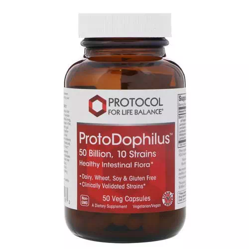 Protocol for Life Balance, ProtoDophilus, 50 Billion, 10 Strains, 50 Veg Capsules Review