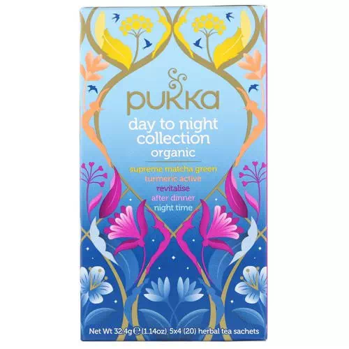 Pukka Herbs, Organic Day to Night Collection, 20 Herbal Tea Sachets, 1.14 oz (32.4 g) Review