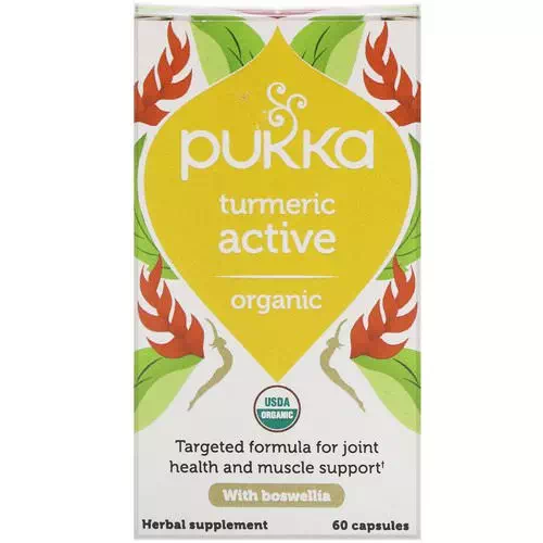Pukka Herbs, Organic Turmeric, Active, 60 Capsules Review