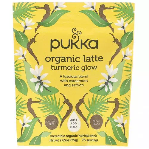 Pukka Herbs, Turmeric Glow Organic Latte, Caffeine-Free, 2.65 oz (75 g) Review