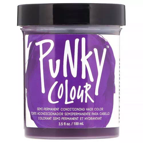 Punky Colour, Semi-Permanent Conditioning Hair Color, Purple, 3.5 fl oz (100 ml) Review