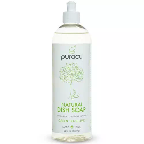 Puracy, Natural Dish Soap, Green Tea & Lime, 16 fl oz (473 ml) Review