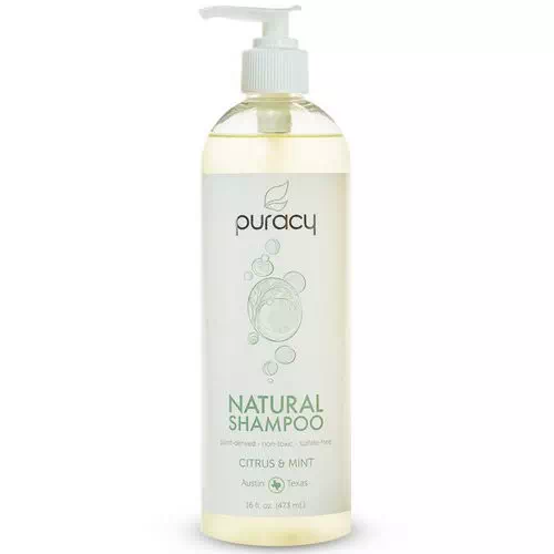 Puracy, Natural Shampoo, Citrus & Mint, 16 fl oz (473 ml) Review