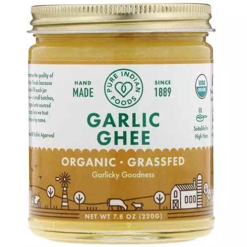Pure Indian Foods, Organic Garlic Ghee, 7.8 oz (220 g) Review