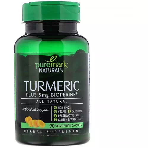 PureMark Naturals, Turmeric, 90 Vegetarian Capsules Review