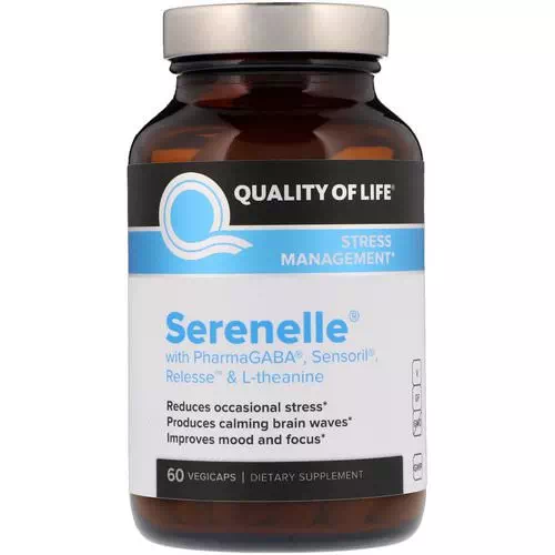 Quality of Life Labs, Serenelle, Stress Management, 60 VegiCaps Review