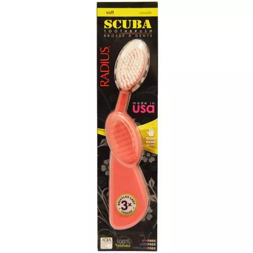 RADIUS, SCUBA Toothbrush, Pink, Soft, Right Hand, 1 Toothbrush Review
