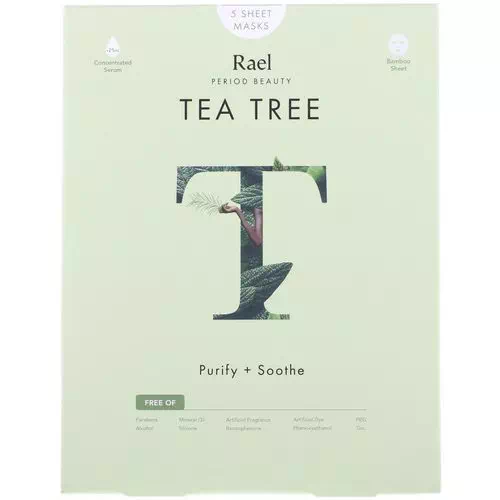 Rael, Tea Tree Sheet Masks, 5 Sheets Review