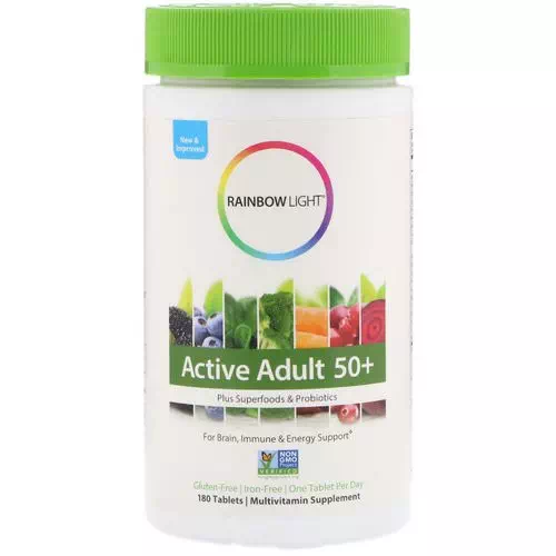 Rainbow Light, Active Adult 50+, 180 Tablets Review