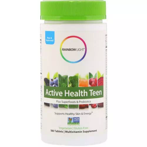 Rainbow Light, Active Health Teen, 180 Tablets Review