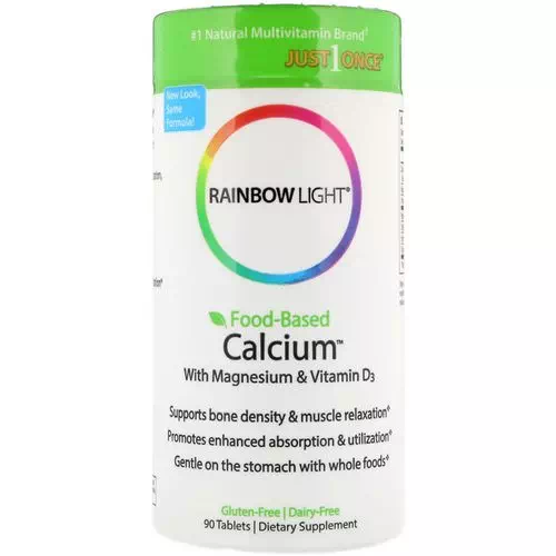 Rainbow Light, Food-Based Calcium With Magnesium & Vitamin D3, 90 Tablets Review